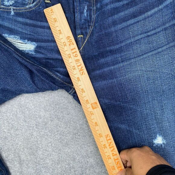 Selvedge Jeans Womens 25 Dark Blue 3X1 NYC Denim Skinny USA Selvedge - Picture 9 of 12